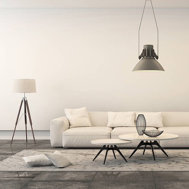 istock Square frame showing modern minimalist living room 545451014
