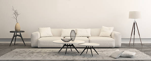 istock Modern minimalist style penthouse living room 545451068