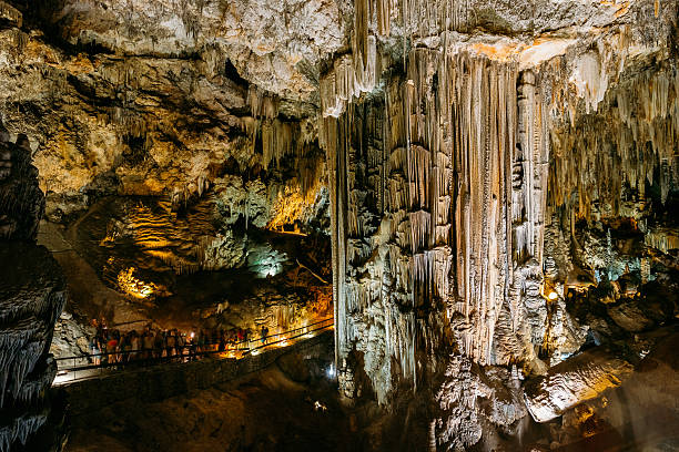 Cuevas De Nerja - Caves Of Nerja  Spain. Famous Landmark. Cuevas De Nerja - Caves Of Nerja In Spain. Famous Natural Landmark. nerja caves stock pictures, royalty-free photos & images