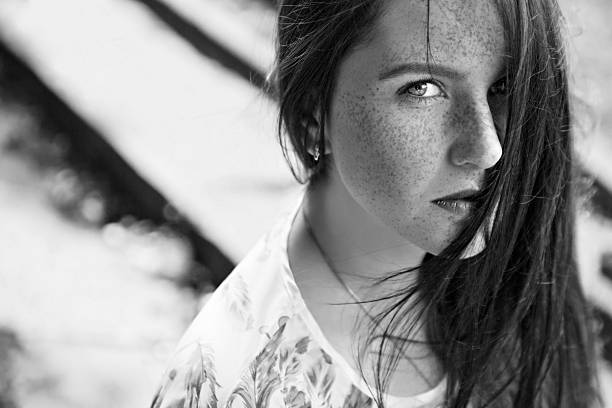 istock lovely girl with freckles 545453546