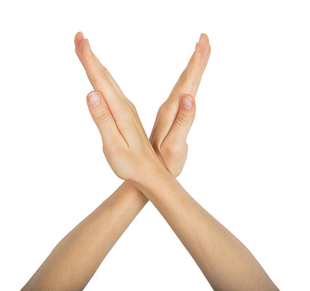 istock Stop gesture of famale hands 545454188