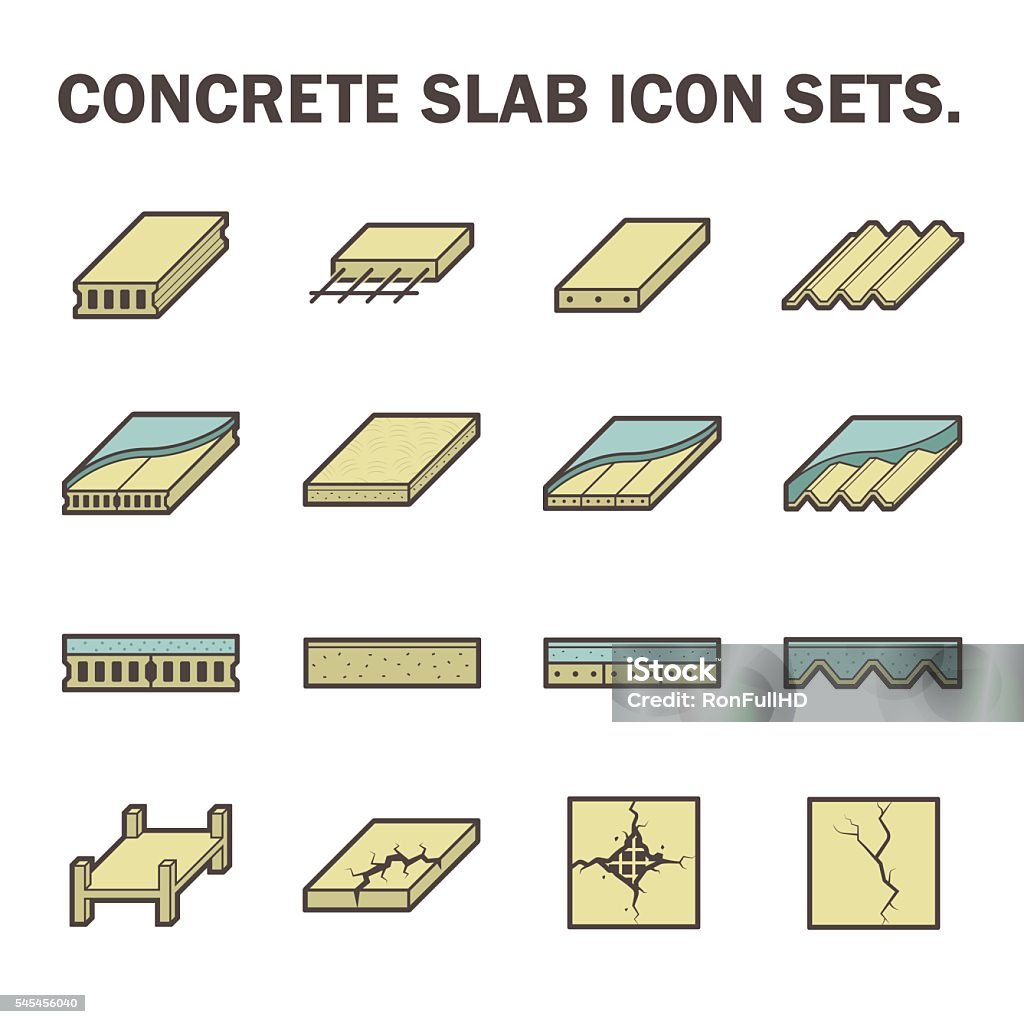 Concrete slab icon Concrete slab vector icon sets design. Concrete stock vector