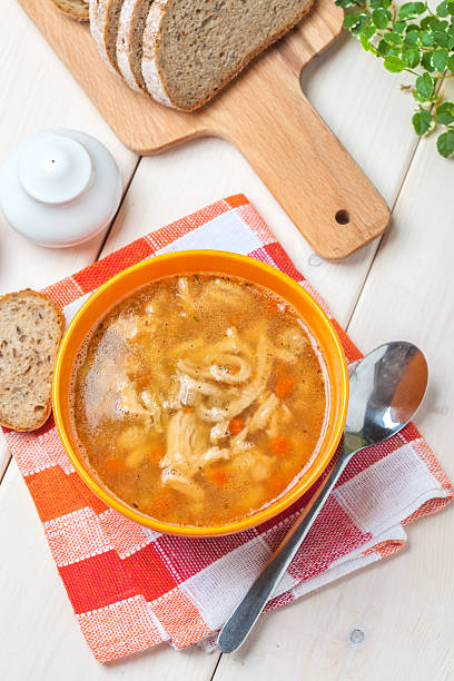 istock Traditional polish tripe soup with vegetables. 545456790