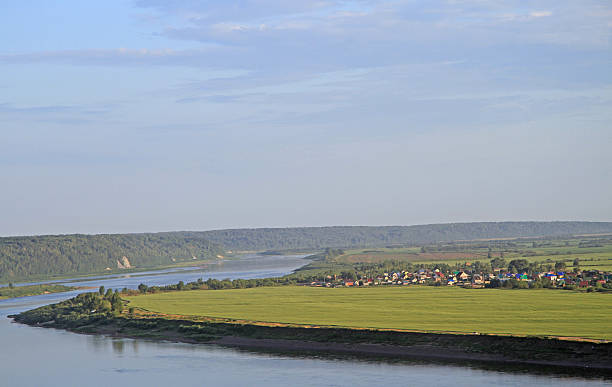 istock river Tom nearly city Tomsk 545463520