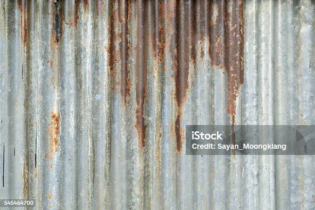 Old Metal Sheet Roof Texture Stock Photo - Download Image Now - Rusty, Corrugated, Tin