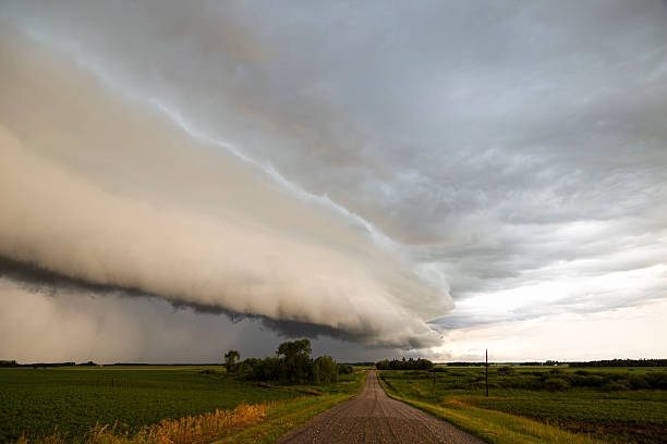 istock Shelf Cloud Over Country Road 545466732