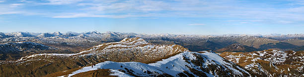 istock Scottish Highlands Mountain Panorama. A view west from Ben Ledi. 545547068