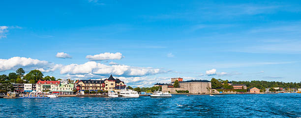 Medieval Oscar Fredriksborgs fortification near Vaxholm, in Stockholm archipelago, Sweden