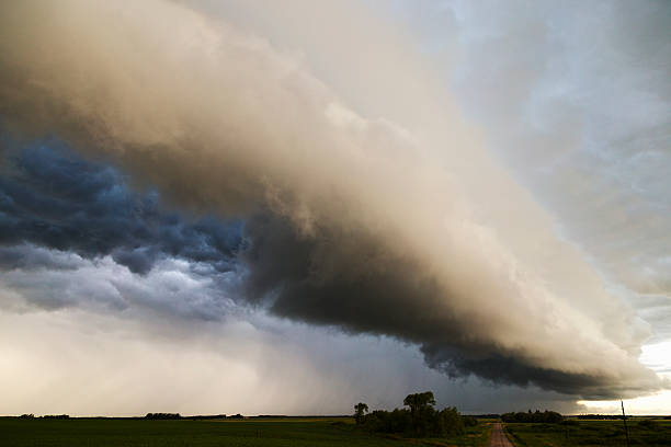 istock Shelf Cloud Over Country Road 545549798