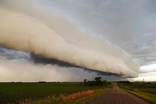 istock Shelf Cloud Over Country Road 545550944