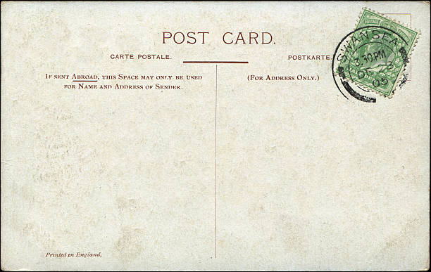 istock vintage blank postcard from Swansea, England 545552274