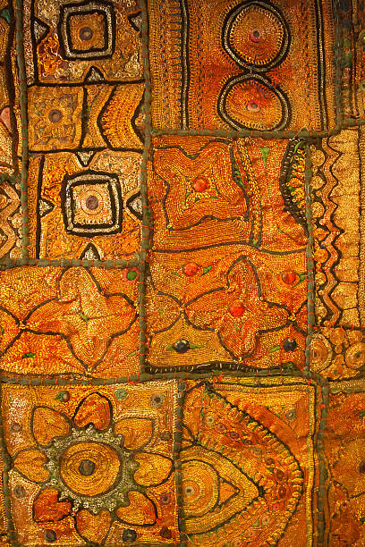 étnica rajastán amortiguación - quilt patchwork pattern indian culture fotografías e imágenes de stock
