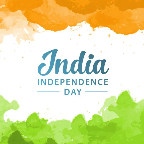 Vector illustration of India independence