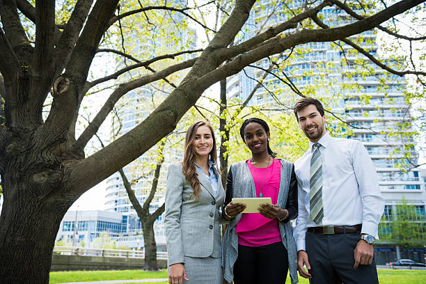 istock Outdoor business meeting 545560600