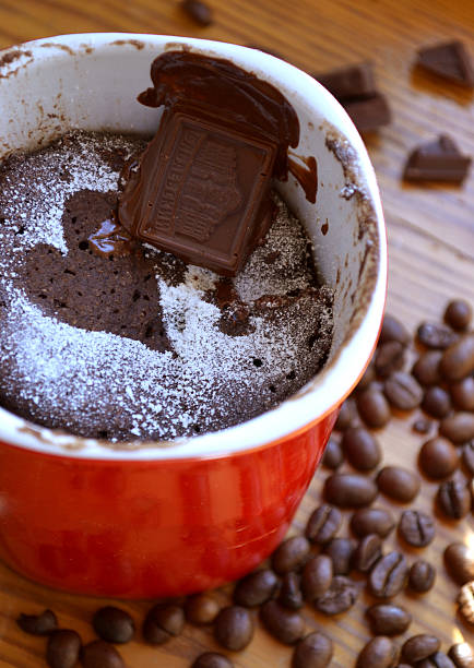 istock chocolate cupcakes, cooked in a microwave oven 545561022
