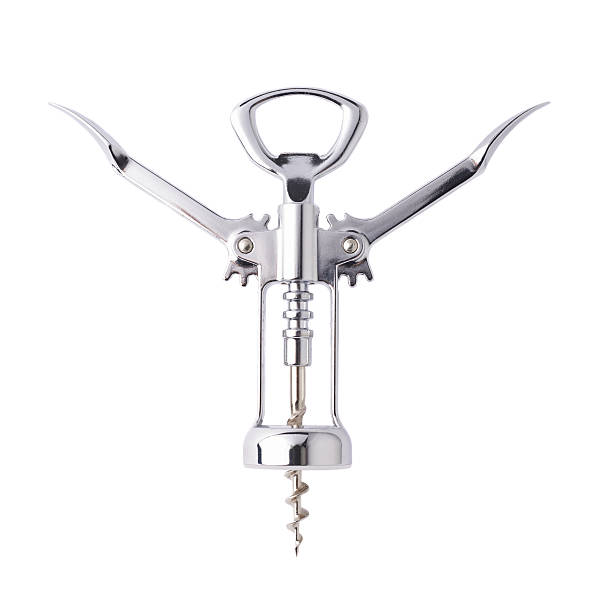 istock Glossy metal wine bottle opener 545563566