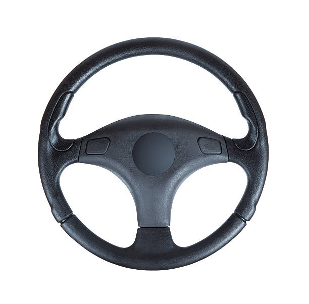 istock steering wheel of the car on a white background 545564330
