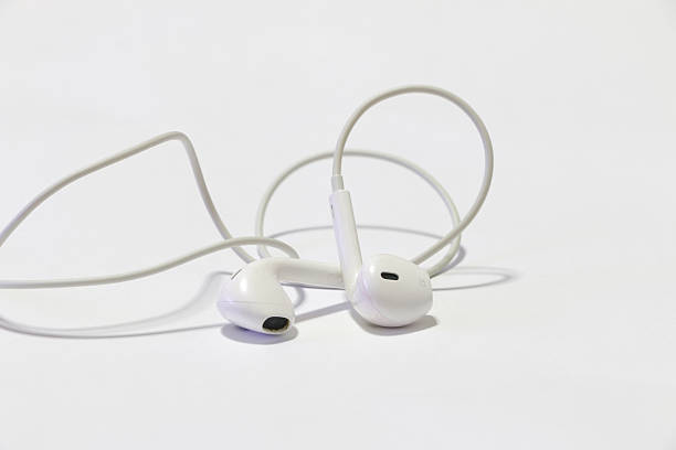 istock Earphones on the white background 545566280