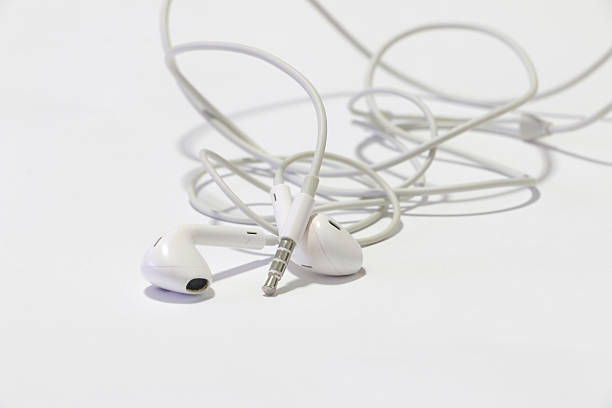 istock Earphones on the white background 545566326