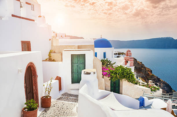 istock White architecture on Santorini island, Greece. 545566740