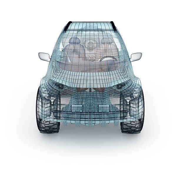 istock Offroad car design, wire model.  My own design. 545574918