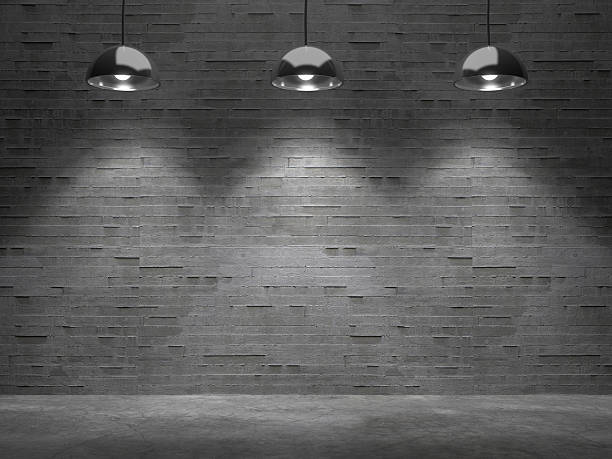 istock Background empty room of dark wall with light spot. 545578602