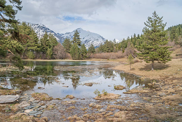 istock Lake in the mountains, Upper Svaneti. Georgia 545578868