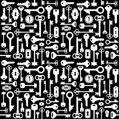 Key Entry Pattern Seamless Key Pattern Stock Illustration - Download Image Now - Pattern ...