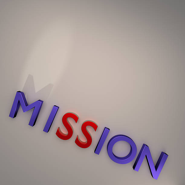 istock Word MISSION Isolated on gray background 545584110
