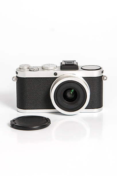 istock vintage camera with lens cover 545586862