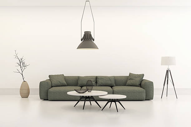 istock Modern minimalist style penthouse living room 545587446