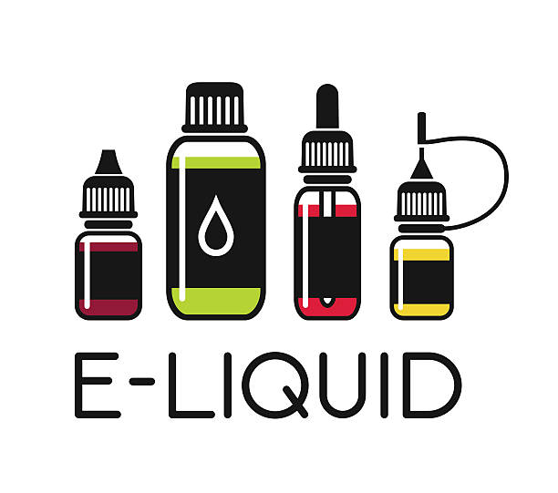 ikony wektorowe e-liquid - propylene stock illustrations