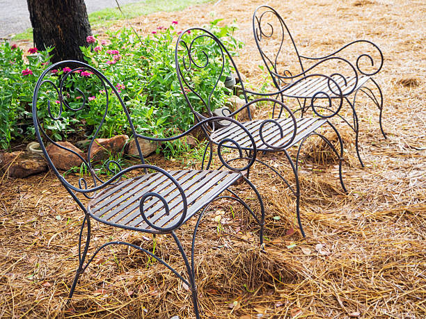 istock metal chair in the park 545589948