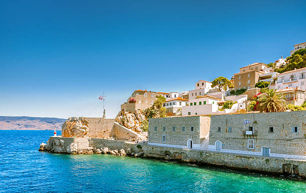 istock View on greek island Idra (Hydra) at sunny summer day 545590840