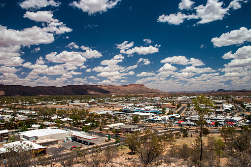 View of Alice Springs in the middle of Australia