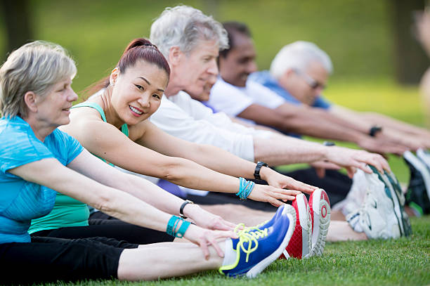 istock Outdoor Yoga Class at the Park 545634256
