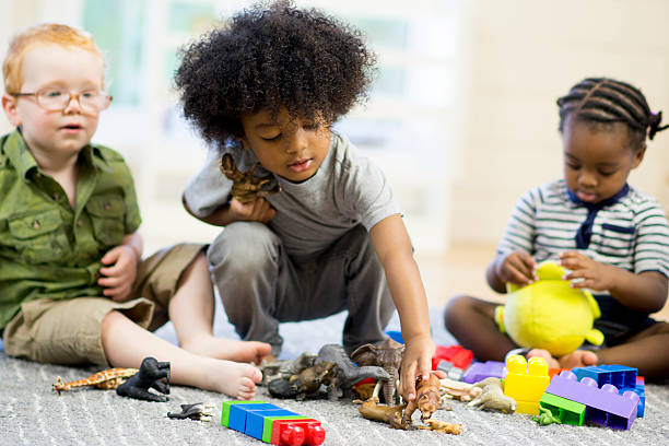istock Playing Happily in Preschool 545634754