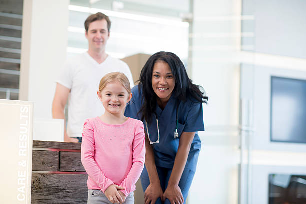 istock Happy Child Leaving the Doctors Office 545634836