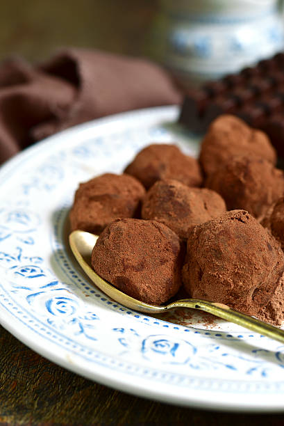 istock Homemade chocolate truffles. 545637026