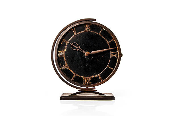istock ancient vintage old rusty clock with roman numeral 545637930