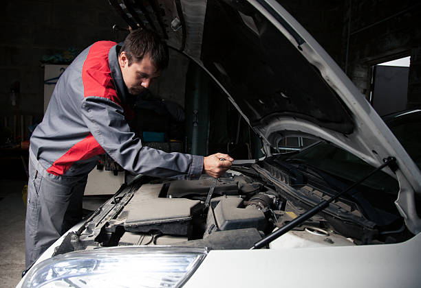 istock Car mechanic. Auto repair service. 545637966