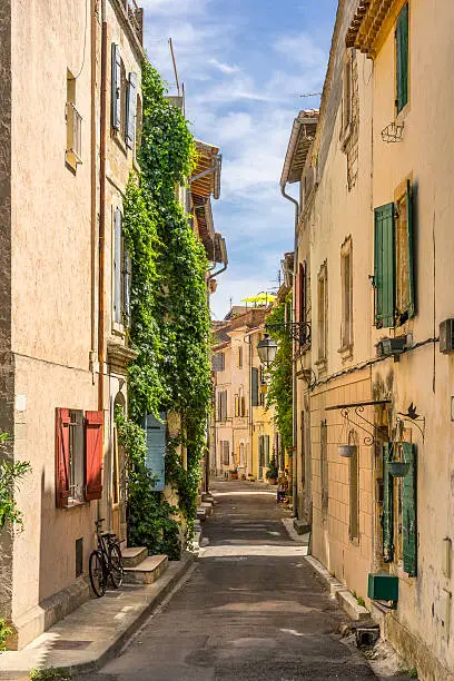 Street in the city of Arles in the Bouches du Rhone