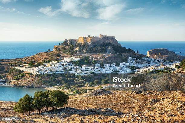 Lindos Rhodes Greece Stock Photo - Download Image Now - Rhodes - Dodecanese Islands, Greece, Lindos