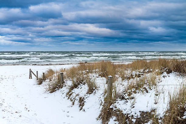istock Baltic Sea coast in Prerow (Germany) during winter time 545647530