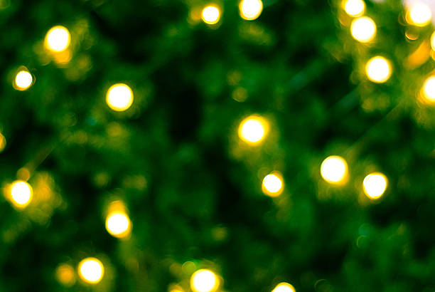 istock Out of focus Christmas Tree lights 545648342