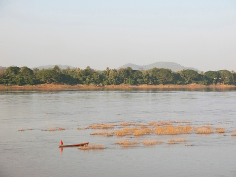 Inland fisheries at Mekong river, The nature boundary of Thailand-Laos
