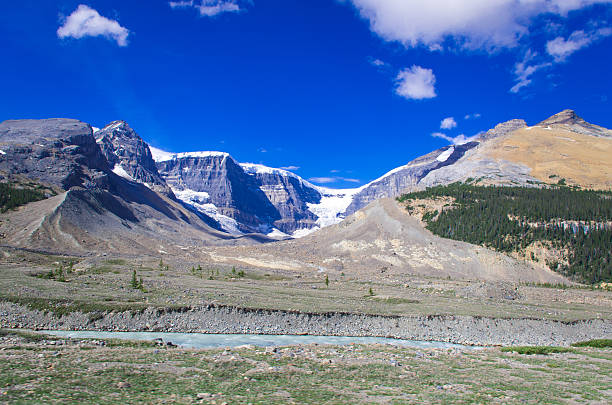 istock snow mountain under the blue sky, in Banff national parks 545651812