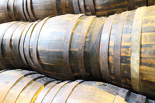 istock Several wooden barrels of beer 545653160