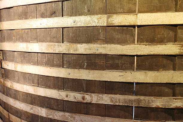 istock Several wooden barrels of beer 545653244