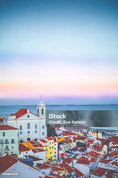 Lisbon Alfama Cityscape Stock Photo - Download Image Now - Lisbon - Portugal, Lisbon District, City